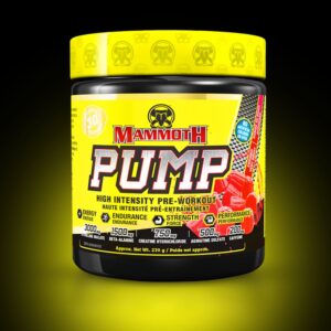 Mammoth PUMP – Pre-Workout Supplement | Boost Energy, Strength, Focus & Muscle Pumps