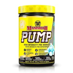 Mammoth PUMP – Pre-Workout Supplement Powder | Boost Energy, Focus, Strength & Muscle Pumps