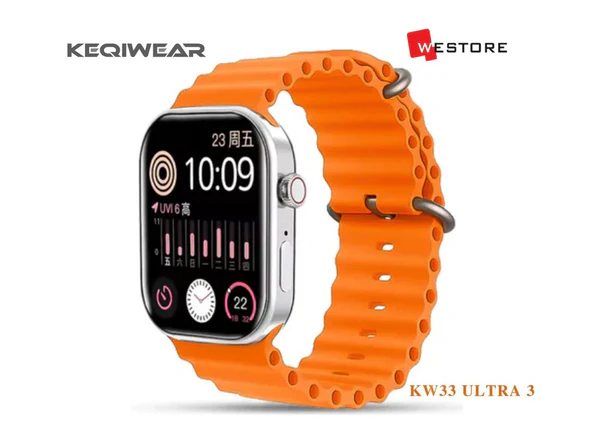 Keqiwear KW33 Ultra 3 Smartwatch 11 Straps with Bluetooth Calling Fitness Tracking