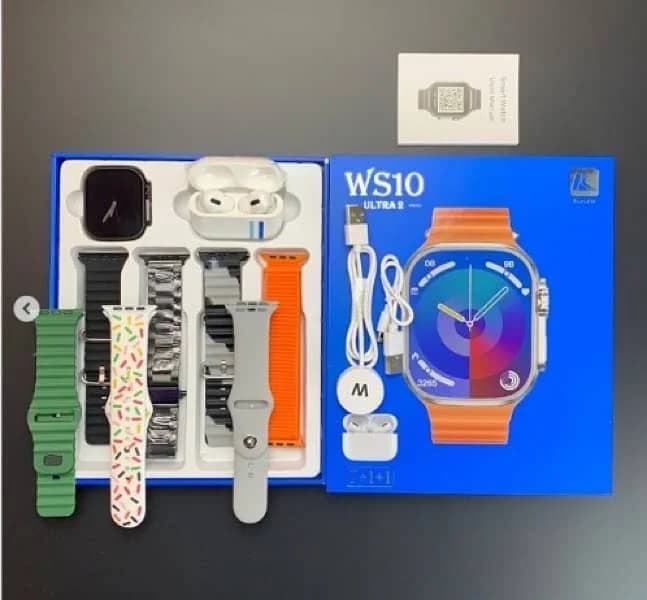 WS10 Ultra 2 Smartwatch Multi-Strap Edition with 7 Interchangeable Bands