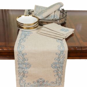 XD18113 Celeste Glistening Table Runner