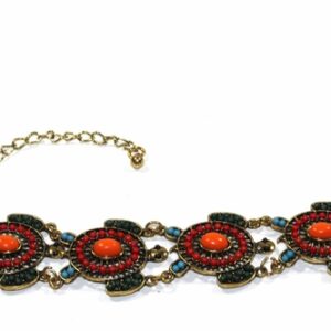 Colorful Bead Drop Turtle Bracelet