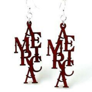America Earrings # 1148