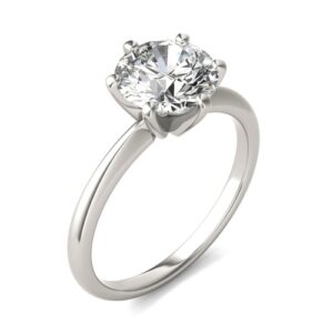 AGI Certified 3 CTW Lab Grown Diamond Solitaire Engagement Ring – G-VS