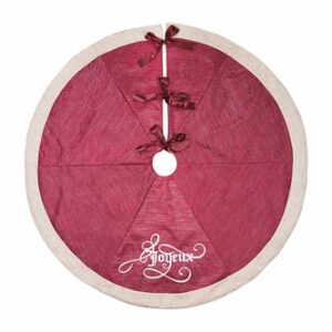 ML17125 Joyeux Christmas Tree Skirt, 56"Rnd