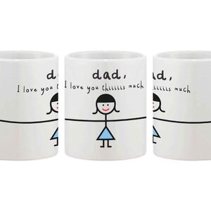 Funny Coffee Mug for Dad - I Love You Thiiiiiiis
