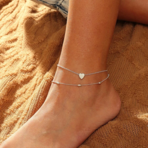 Simple Heart Anklet Ankle Bracelet